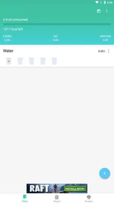 Calories android App screenshot 0